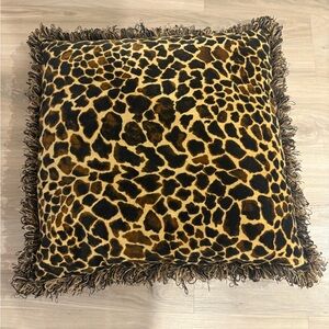 Leopard Print Throw Pillow